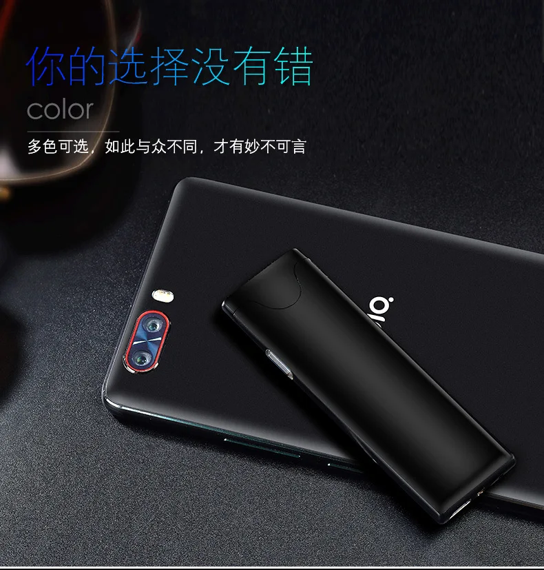 Ветрозащитный USB электронный датчик отпечатков пальцев Сенсорный зарядный воспламенитель светодиодный светильник двухсторонний ультратонкий светильник er