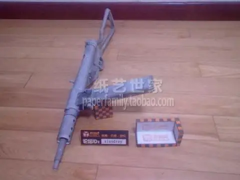 1:1 Sten пулемет 3D бумажная модель Второй мировой войны британский водопроводчик может быть пропеллер бумажное ремесло