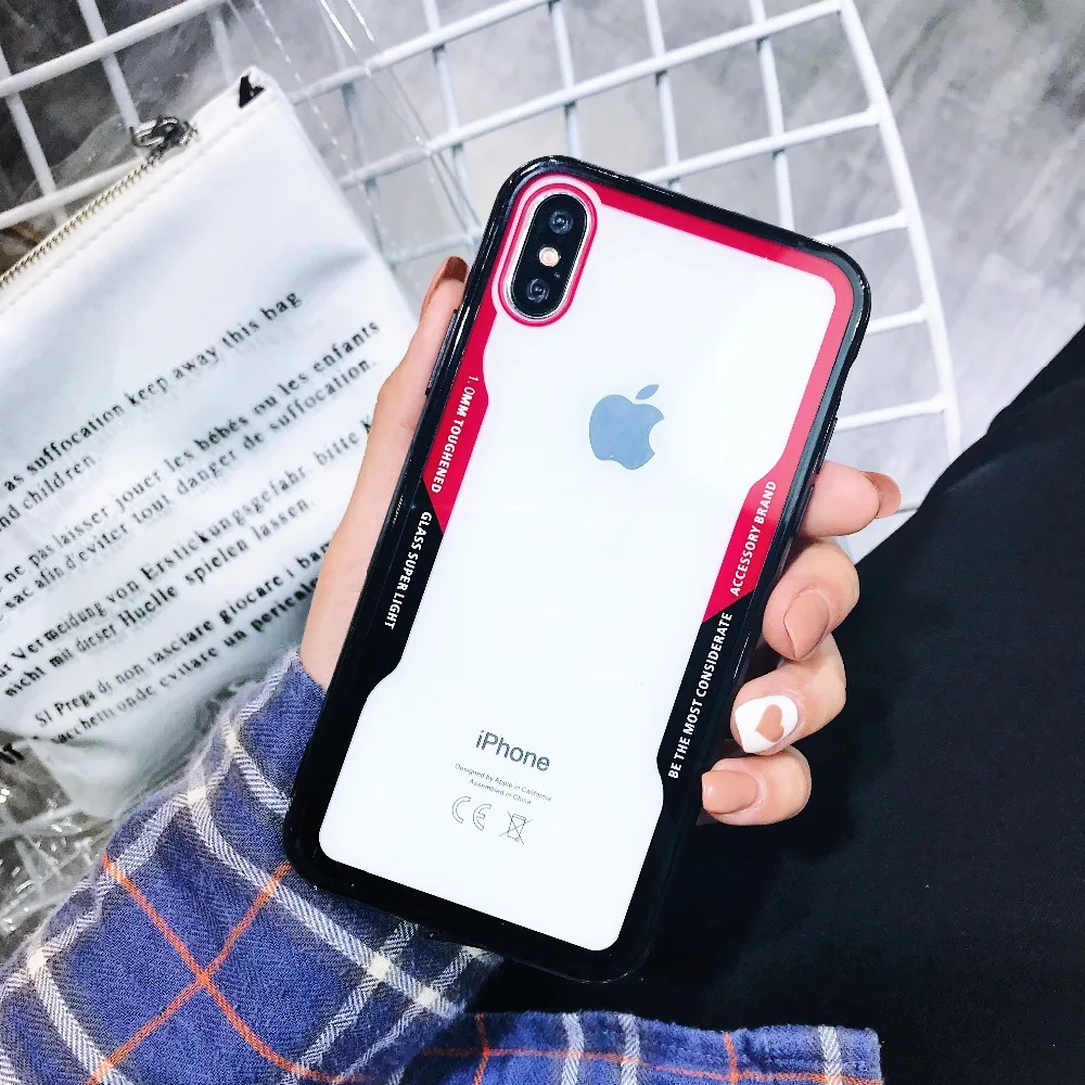Роскошный Ультратонкий чехол для iphone X XS Жесткий Чехол задней панели из