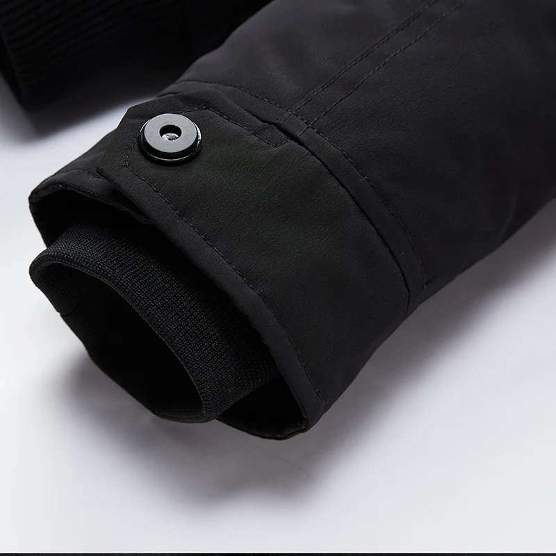 Winter Warm Men Jacket New Casual Hooded Park Coats Outwear Male Thicken Velvet Zipper Solid Overcoat Clothing Windproof