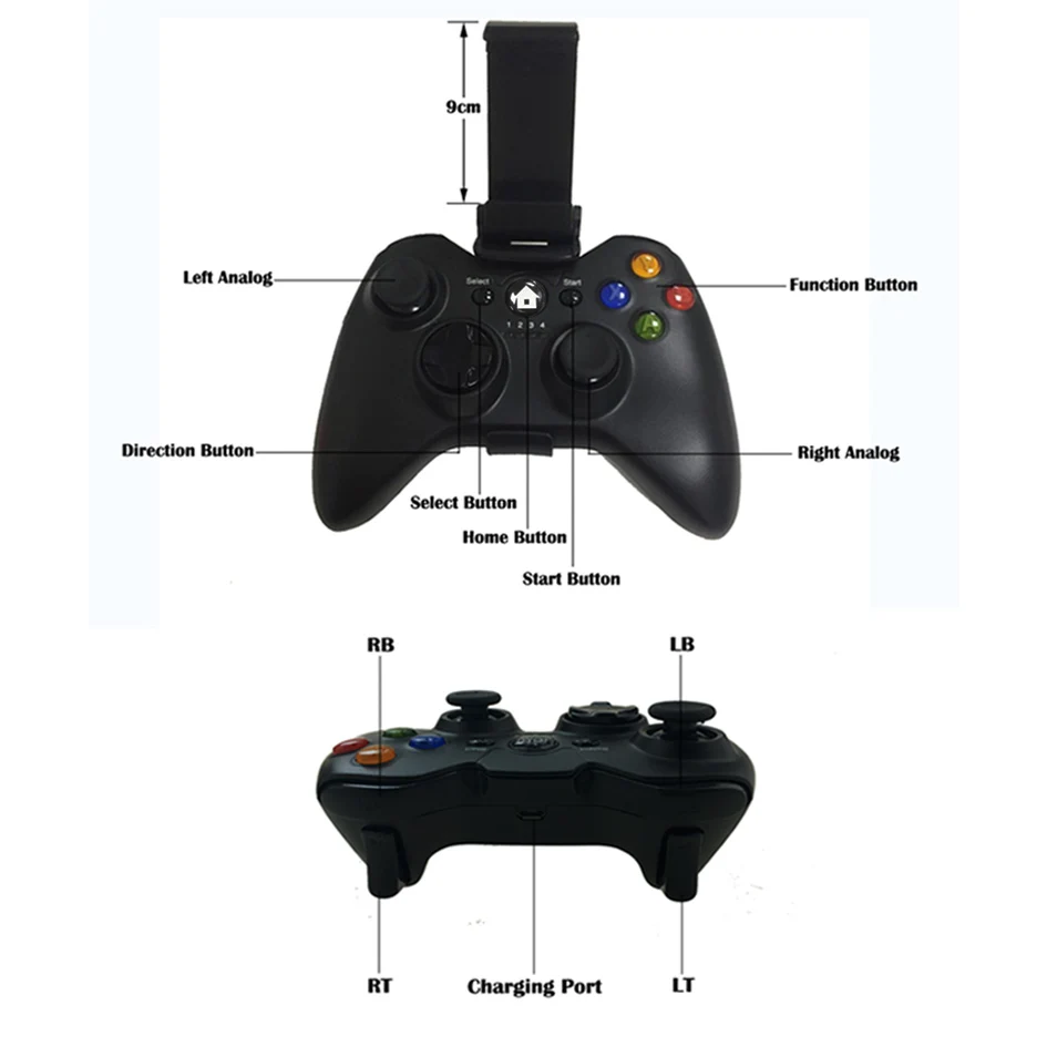 Android Беспроводной контроллер для консоли PS3/телефона/ПК/ТВ приставки джойстик 2 4G