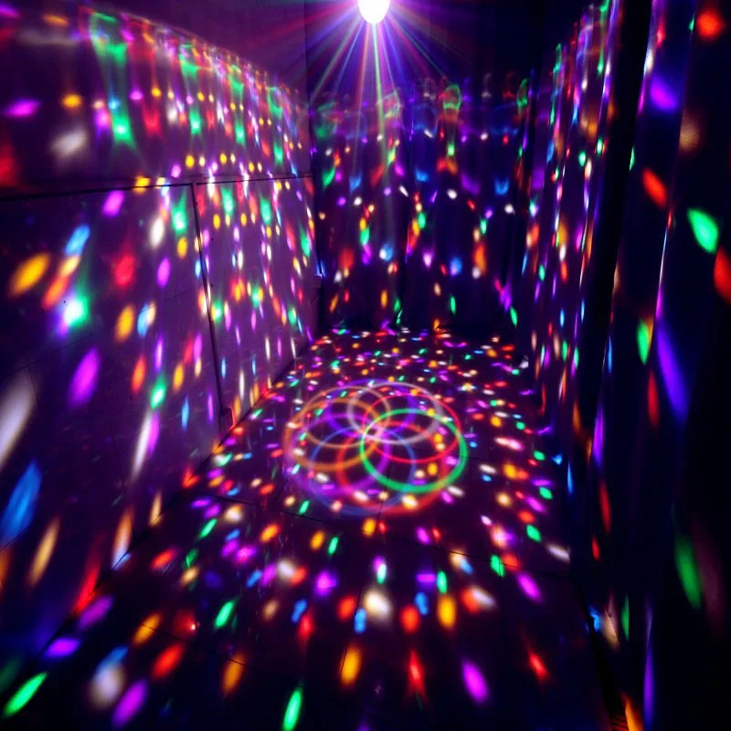 Сценический светодиодный RGB светильник премиум класса со звуковым управлением 27