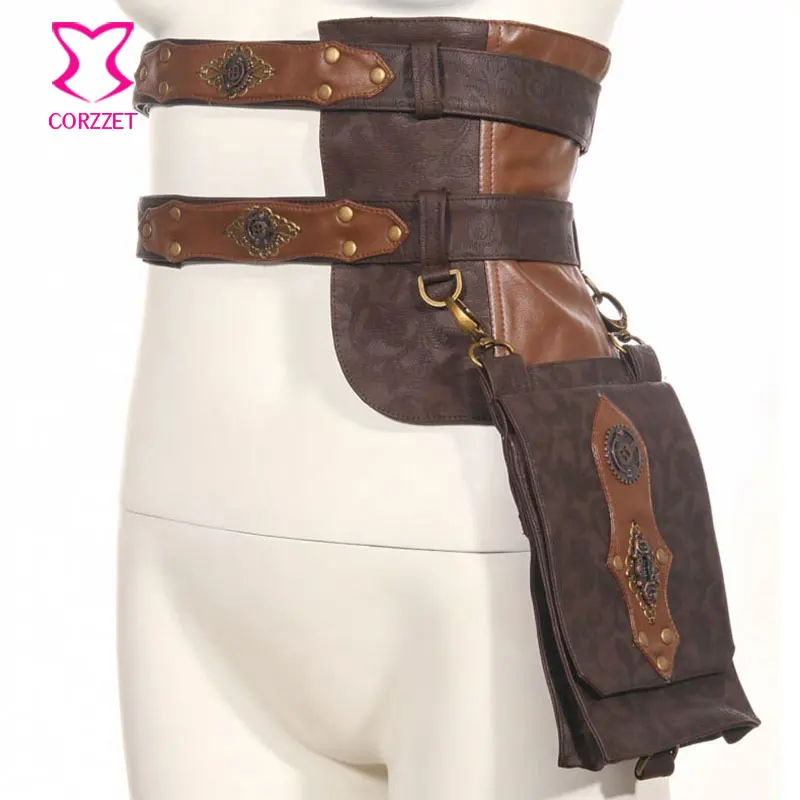 Сумка мессенджер в стиле стимпанк из искусственной кожи панк ретро|cosplay corset|steampunk