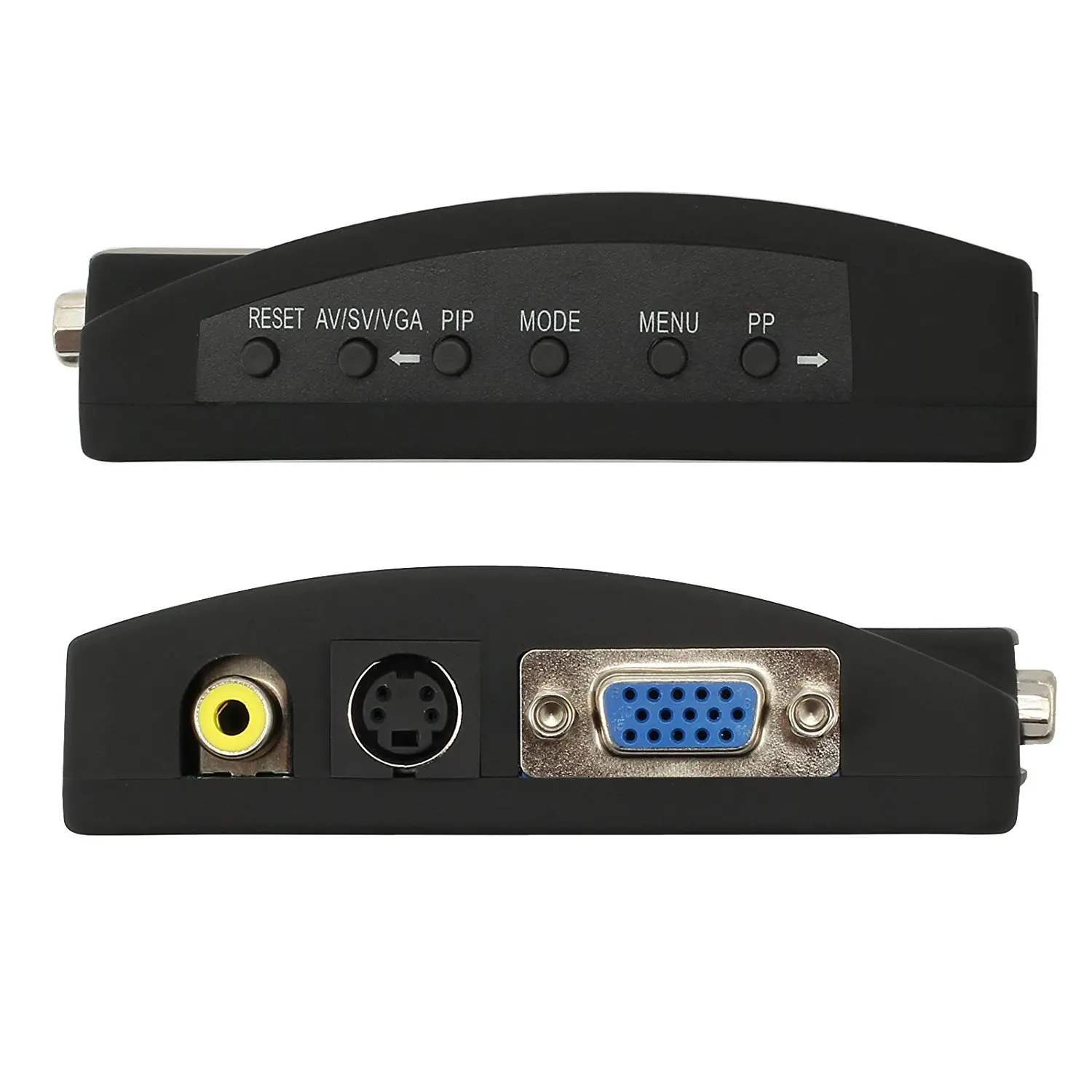 Топ RCA композитный AV s-видео в VGA конвертер коробка CCTV DVR ПК ноутбук ТВ проектор