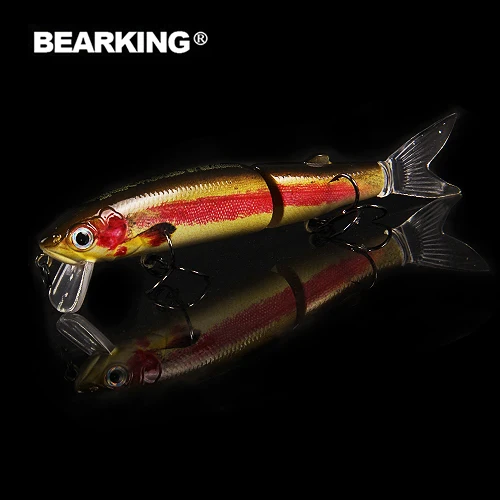 O Розничная Bearking, популярная модель, рыболовные приманки, жесткая приманка, 113 мм, 13,7 г, качественный профессиональный гольян, черные или белые крючки - Цвет: O