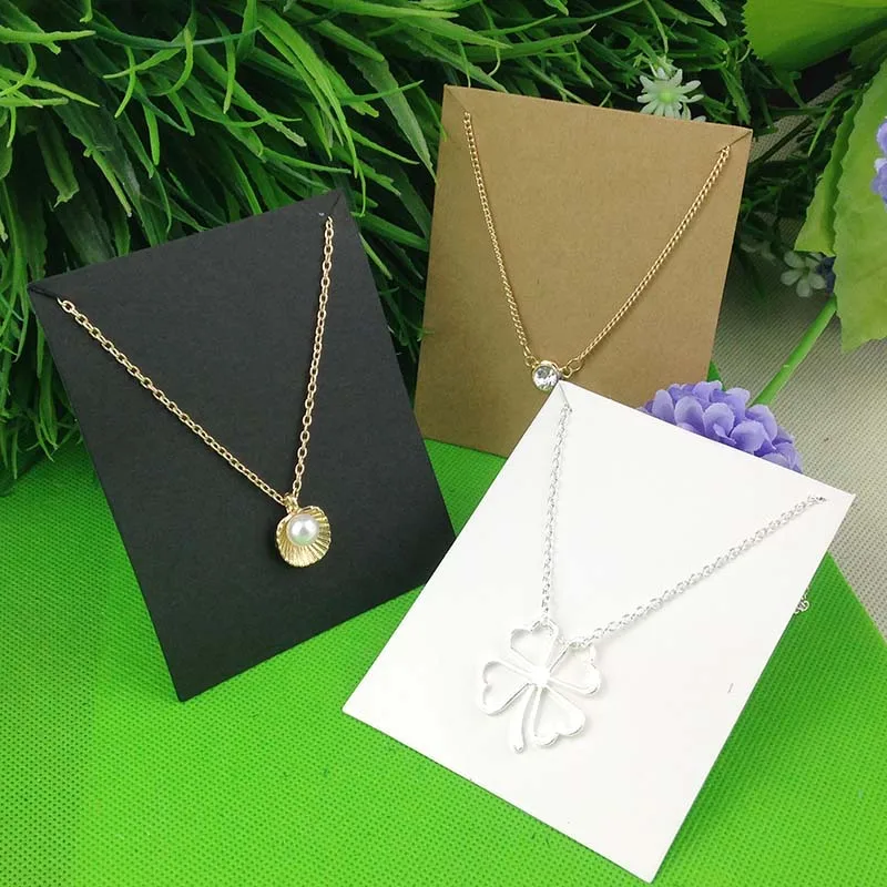 Новая популярная белая 10X8 см Крафт подвесная карточка ожерелье карта 1 лот = 200 шт +