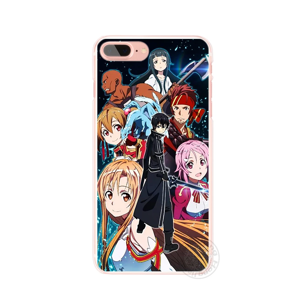 Чехол для мобильного телефона HAMEINUO Sword Art Online с японским аниме iphone 4 4s 5 5s SE 5c 6 6s 7 8 X