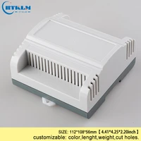 din rail plastic box for electronic project 11210856mm abs enclosure junction box electronic instrument cases diy control box