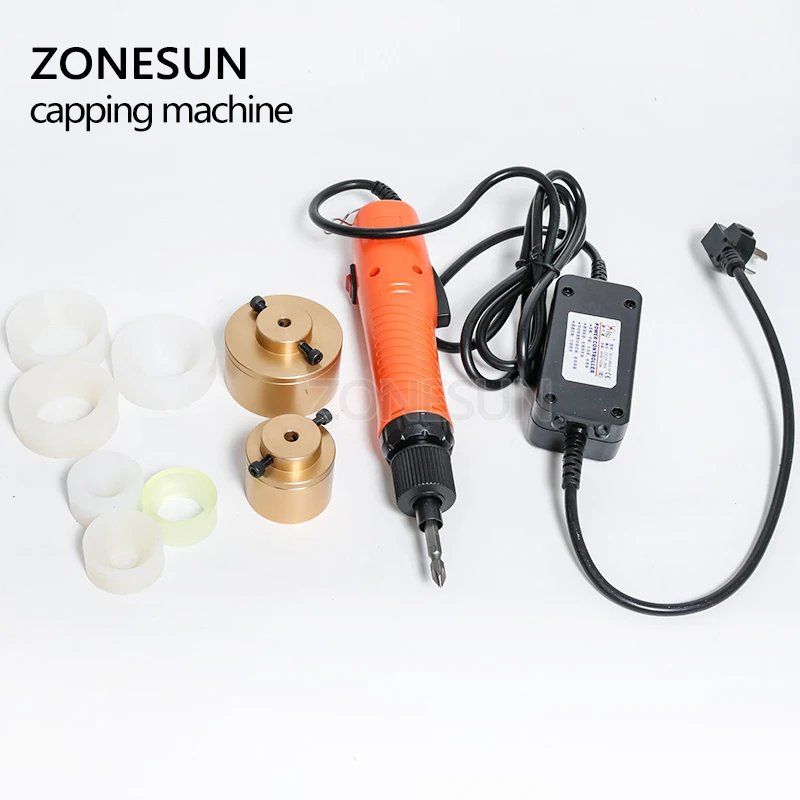 ZONESUN 10 50 мм большая укупорочная машина ручной Электрический затягивающий