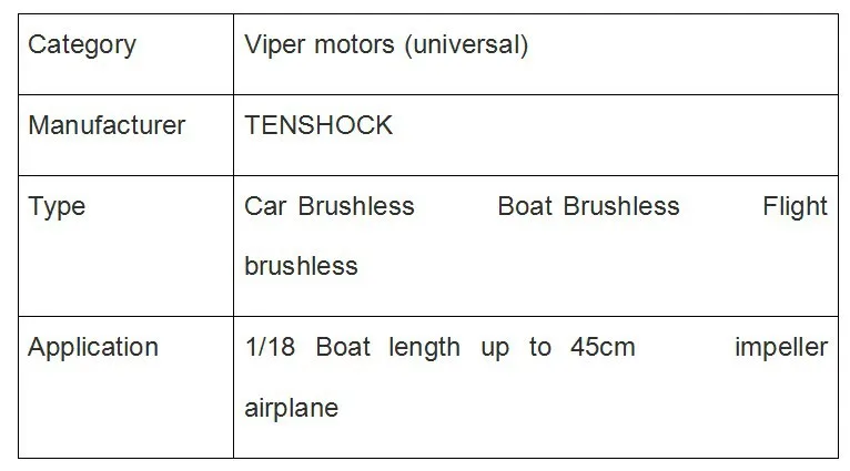 Tenshock 4-полюсный автоматический бесщеточный мотор VZ1020 изводител, лодка, Airoplane, крыльчатка