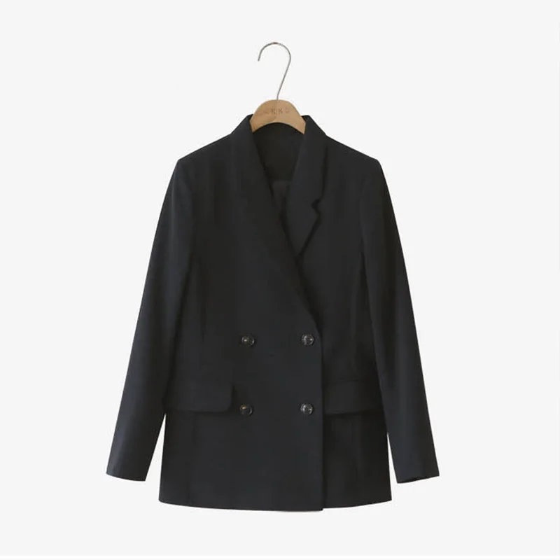 Весна 2020 новое платье большого размера женский костюм двухрядный прямой с