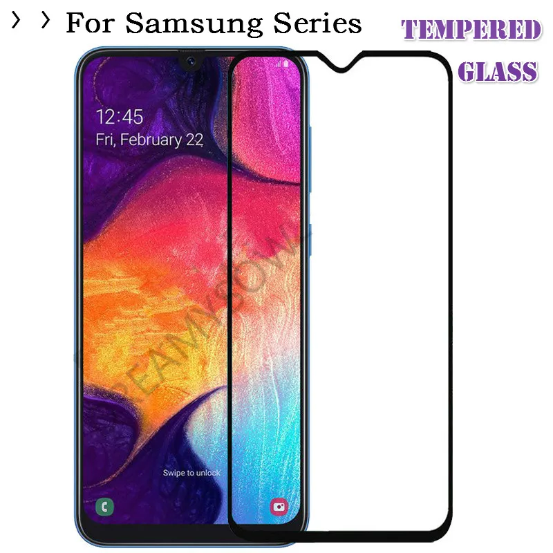 Экран протектор для samsung A70 A50 A40 A30 M20 A7 A9 J4 J6 плюс J8 закаленное Стекло плёнки для Galaxy Note протектор S10E защитный Стекло