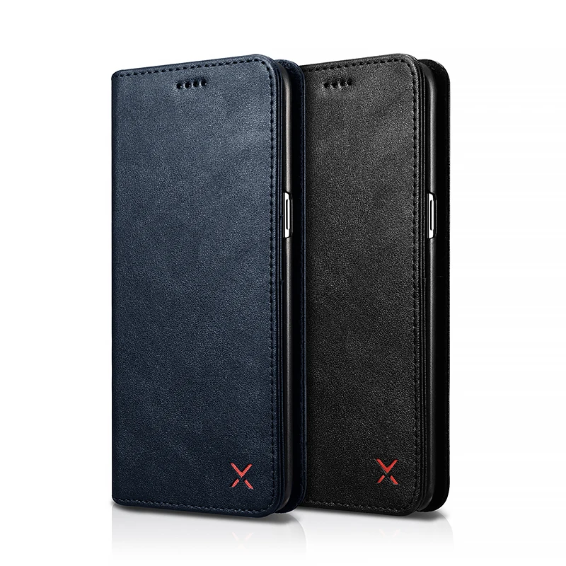Чехол-бумажник Xoomz с откидной крышкой и подставкой для Samsung Galaxy S8 Plus, чехол для телефона из искусственной кожи в деловом стиле