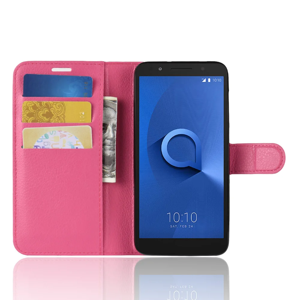 Для Alcatel 1X чехол из искусственной кожи кошелек с держателем для карт Стенд чехол для телефона Alcatel 1X 5059D 5059 5059A чехол Coque Fundas