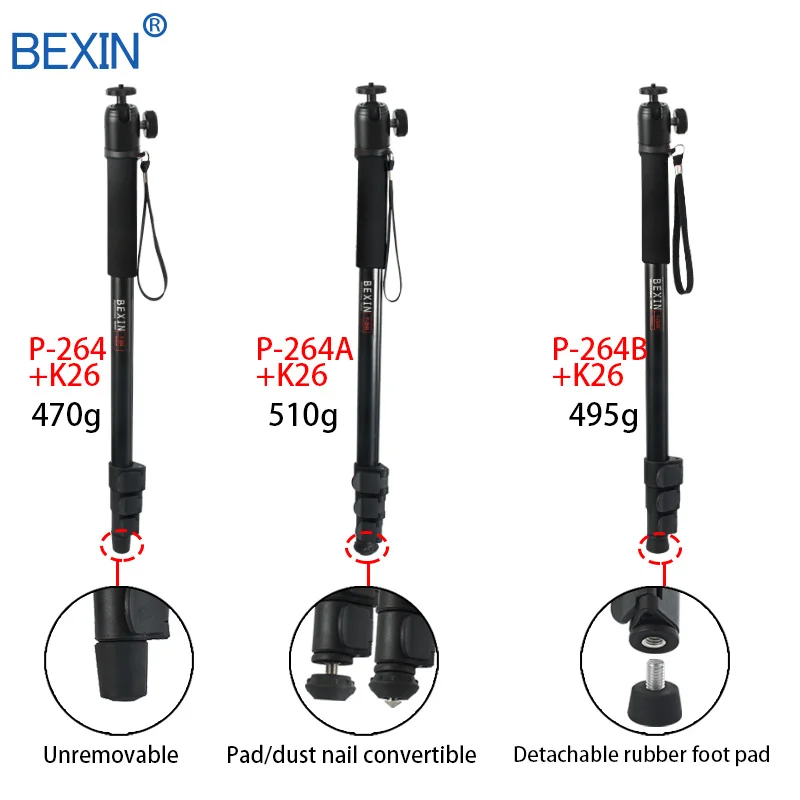 BEXIN Телескопический переносной столб Walk Stick легкая видеокамера dslr камера стенд шаровая Головка монопод unipod для Canon Nikon sony Fuji