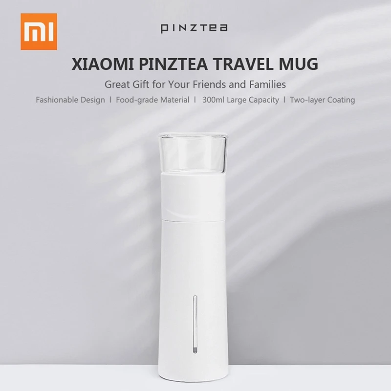 Портативные Кружки для путешествий Xiaomi Mijia PINZTEA 300 мл Термокружка заварки чая