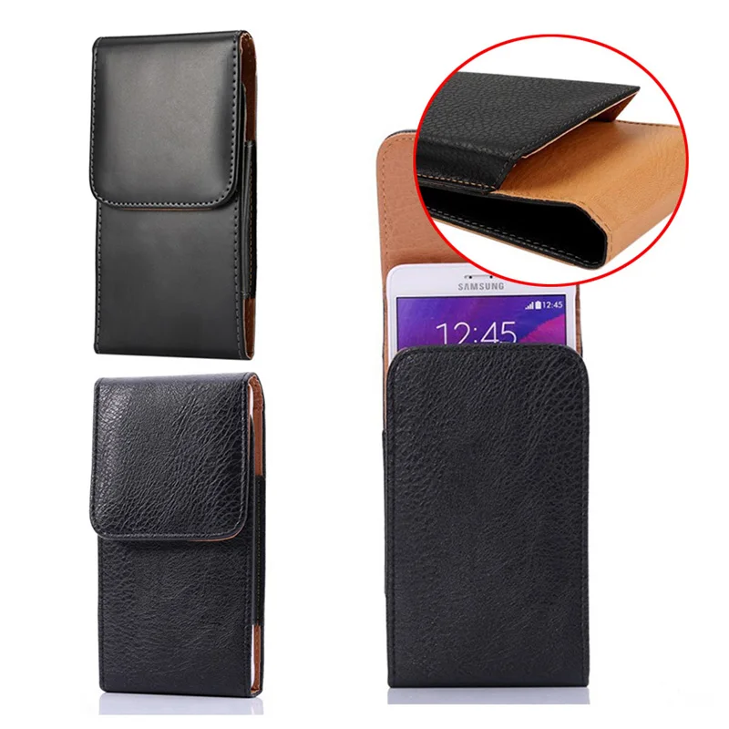 Роскошный горизонтальный ремень клип кобура ПУ кожаный чехол для мобильного