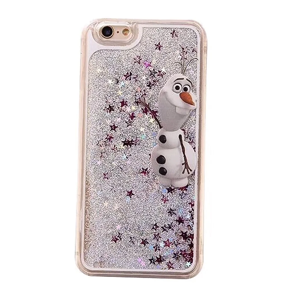 Cute Classic Cartoon Case For iPhone 7 7plus 8 6 6s Plus X Xs Max XR Cover bling Glitter Quicksand Dynamic Phone Cases Fundas |