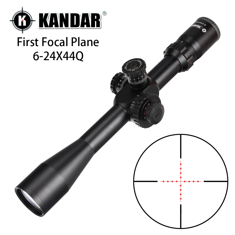 KANDAR 6 24X44Q первичный фокусный самолет охотничий прицел боковой Параллакс мил