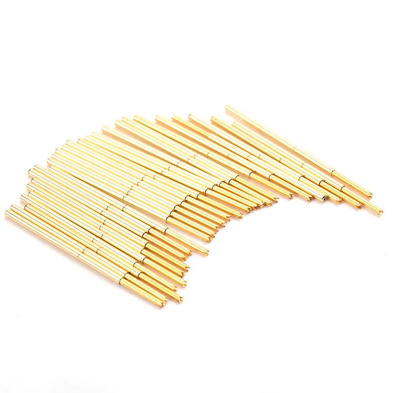 Safety Household Durable Brass Spring Test Probe PA100-Q1 100 / PCS Metal Sleeve Length 33.35mm | Обустройство дома
