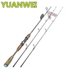 Спиннинговое удилище YUANWEI, 2 сек, 1,8 м, 1,8 м, 2,1 м, 2 наконечника, UL:2-8 г, L:3-12 г, углеродное дерево, ручная работа, спиннинговое удилище для ловли приманки, удочка