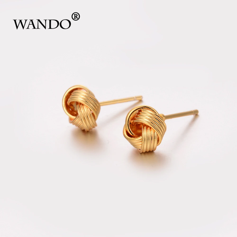 Серьги-гвоздики женские WANDO Twist ball ювелирные украшения в африканском и арабском