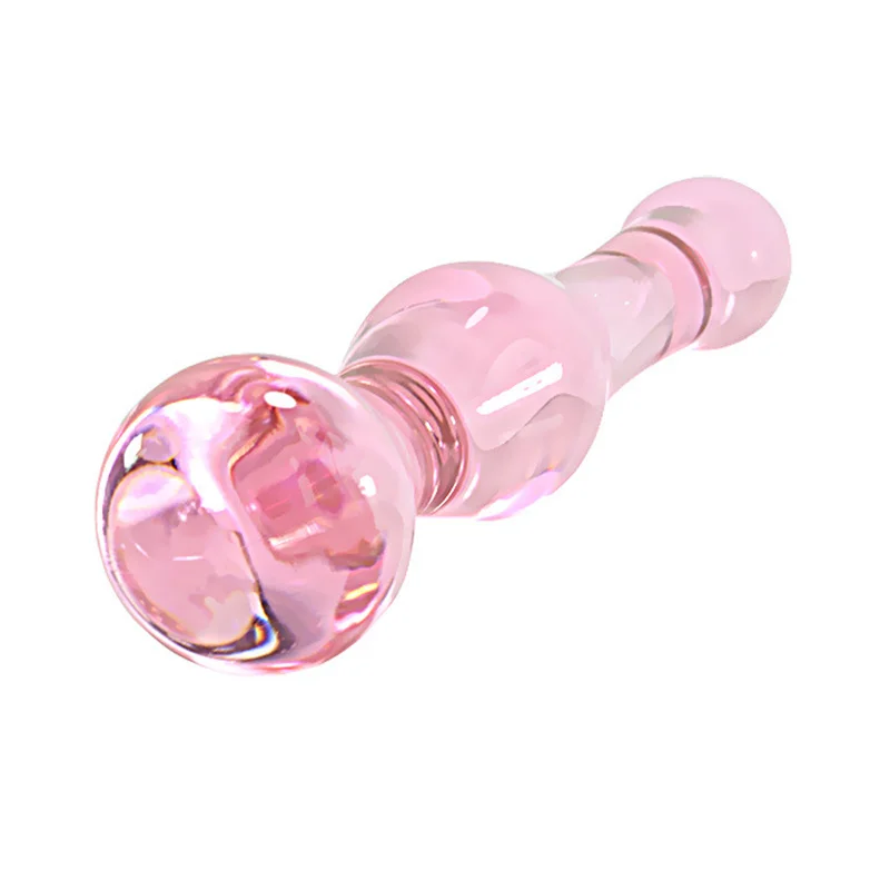 Crystal Penis Glass Anal Plug Massage Stick Stimulate Anus Couple Flirting Adult Game Sex Toys for Plugs Butt Plug. | Красота и