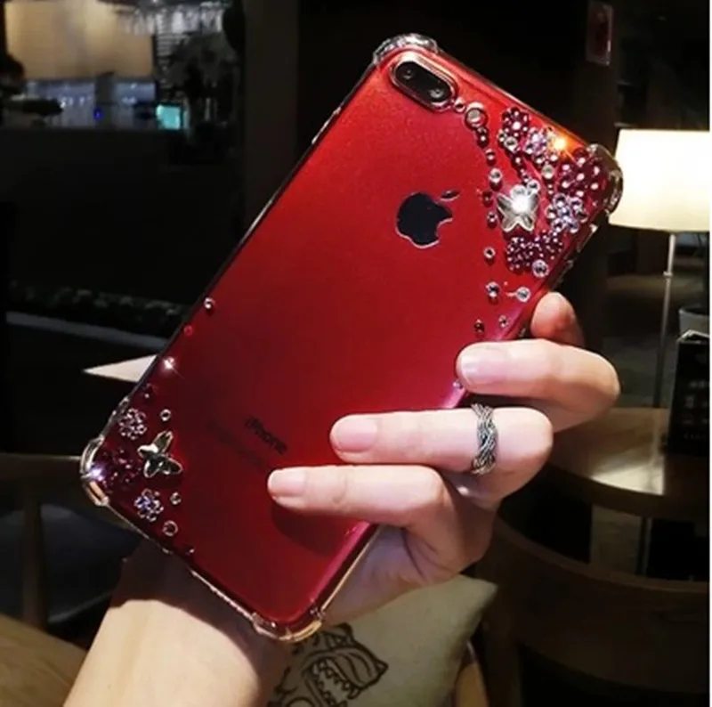 Роскошный модный DIY чехол со стразами для iPhone X XS MAX XR 6 6s 7 8 7/ 8Plus 6Plus|Бамперы| |