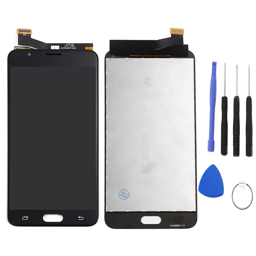 Black with tools G610f ЖК-дисплей для samsung Galaxy J7 Prime экран G610F G6100 G610M ЖК-дисплей с сенсорным экраном дигитайзер Запчасти для samsung J7 Prime ЖК-дисплей - Цвет: Black with tools