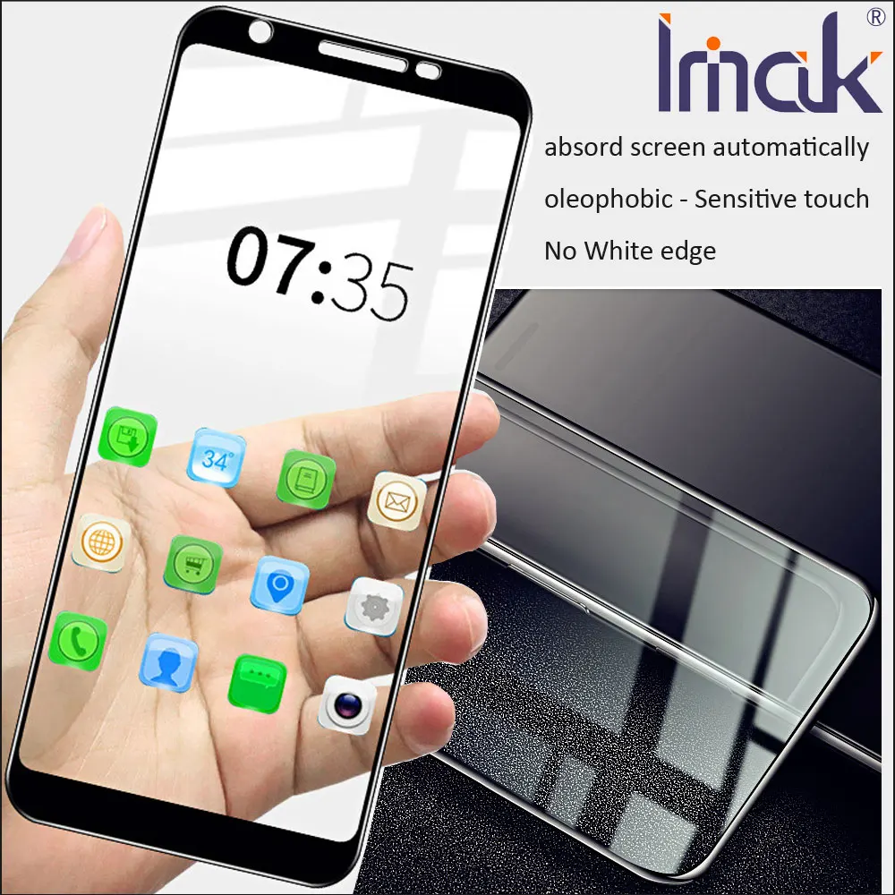 Полноэкранная панель imak Pro + закаленное стекло с клеем для Google Pixel 3a XL