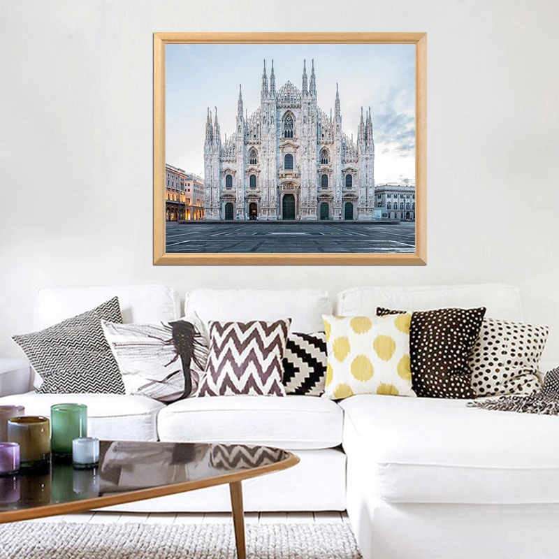 Всемирно известные живописные пятна Duomo di Milan 5D сделай сам алмазная живопись