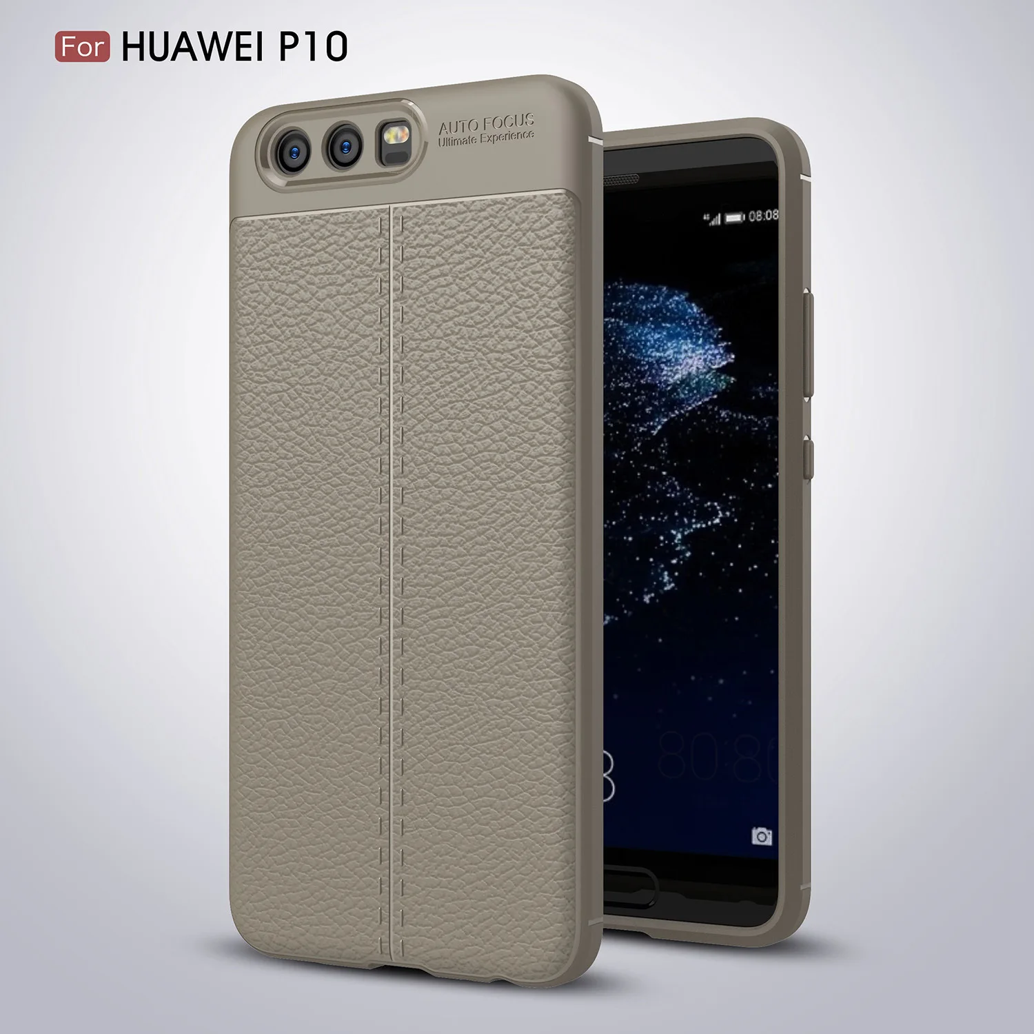 Новый Модный высококачественный мягкий кожаный чехол из ТПУ с личи для Huawei P10 5 1