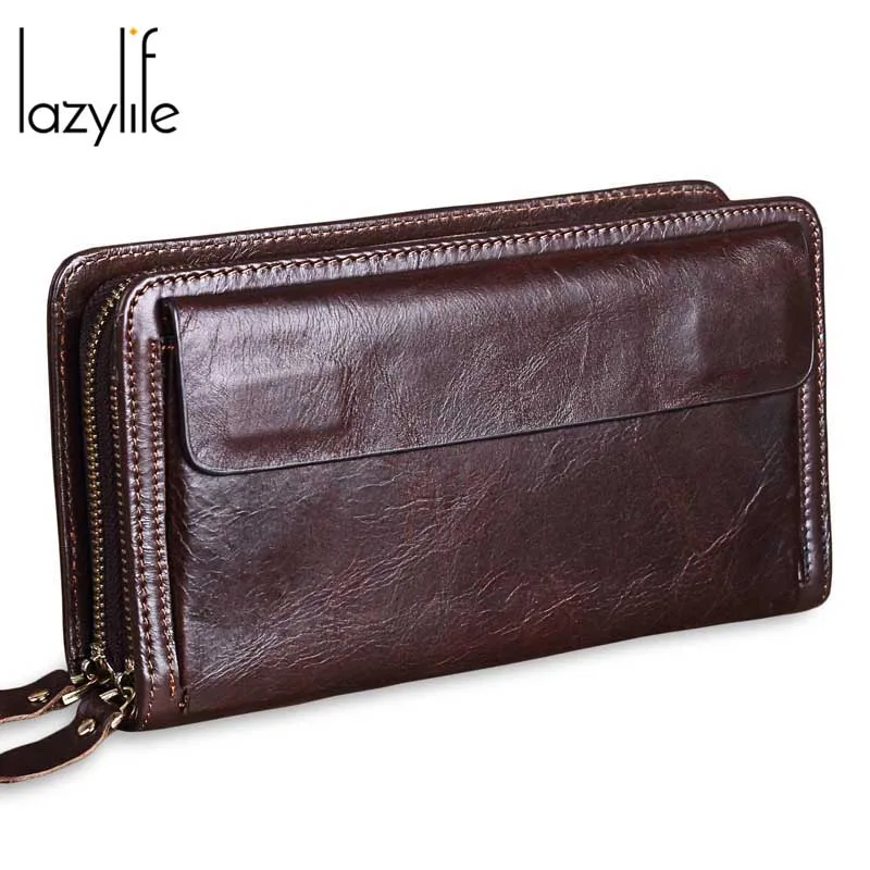 LAZYLIFE из натуральной кожи кошелек мужской кожаный бумажник Для мужчин женские