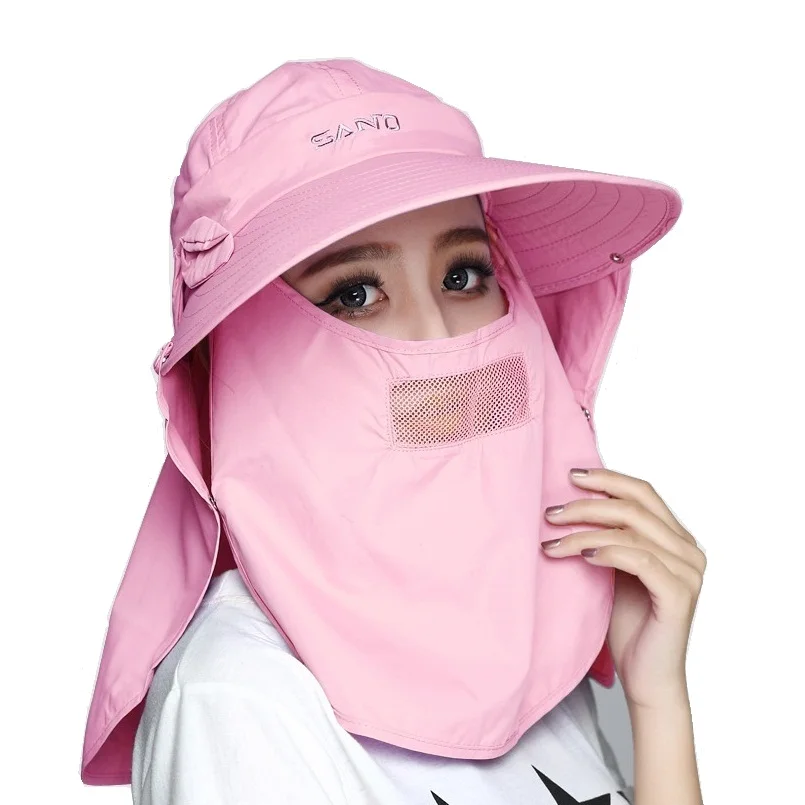 Golf Cap with Mask Dust Proof and Sun Protection Sun-shading Hat masks Anti-uv mask | Спорт и развлечения