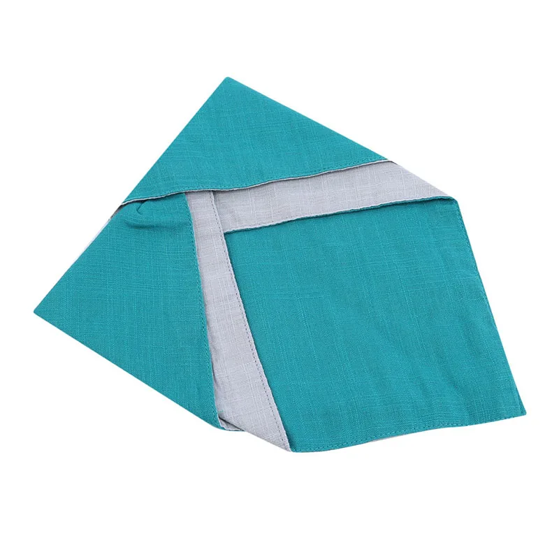 

Newborn Baby Bandana Drool Cotton Flax Towel Baby Bibs Solid Color Reversible Toddler Scarf Small Square Napkin Baby Accessories