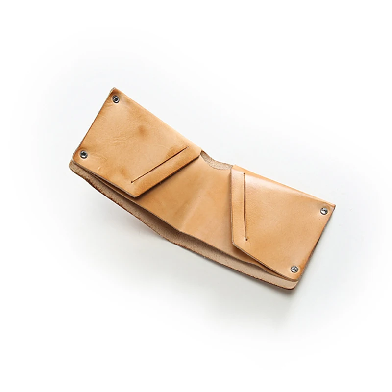 

Handmade 100% Genuine Leather Wallet Men Male Real Cowhide Short Bifold Wallets Card Holder Purse High Quality Carteira For Man