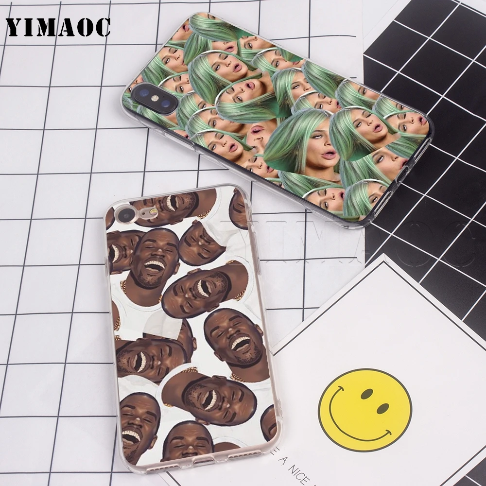 Силиконовый чехол YIMAOC Кардашьян Кайли Дженнер Канье для Huawei Honor Y7 Y9 8C P smart prime 2018