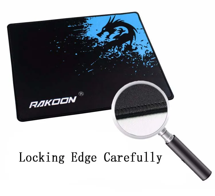 Rakoon игровой коврик для мыши, компьютерный коврик для мыши, игровой Интернет-бар, большой коврик для мыши, версия контроля скорости, фиксирующая кромка для ПК, ноутбука, геймера
