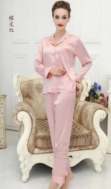 100% mulberry silk female household to take heavy silk pajama bigger sizes M - XXXL (beige)