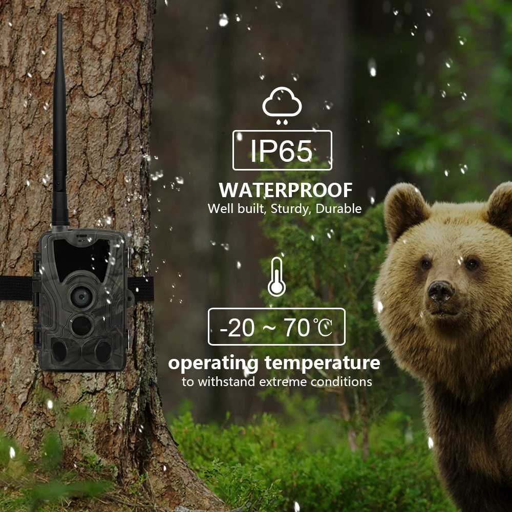 HC801 4G MMS SMS Trail камера 16MP 1080P Инфракрасная камера ночного видения для охоты ПИР камера для дикой природы фото ловушки 0,3 s триггер