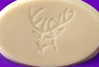 size 4x4cm Олень натуральное мыло ручной работы акриловое уплотнение Мини DIY натуральный органический стеклянная печать - Цвет: size 4x4cm