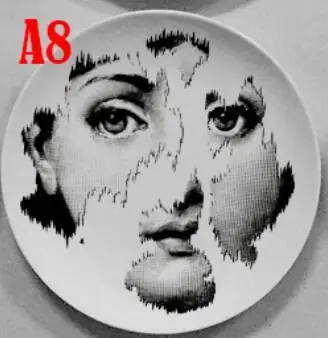 8 дюймов, популярные европейские изготовленные на заказ 21 см Милан rosenthal Piero fornasetti тарелки дизайн подвесная декоративная тарелка Diva настенная подвеска - Цвет: H