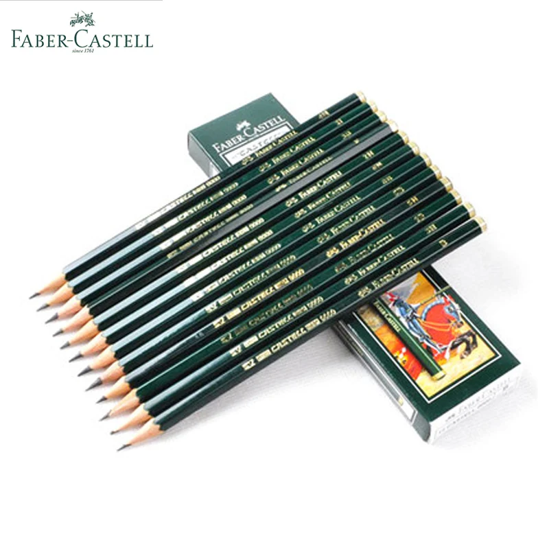 

Faber castell 12 Pcs Brand (6H-8B) Sketch and Drawing Pencil Personalized Standard Pencils Black Drawing Pencil