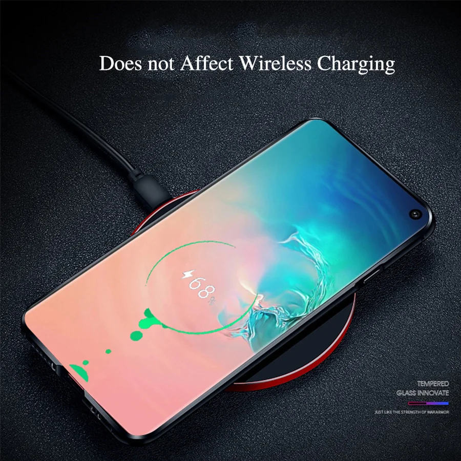 Металлический защитный чехол-бампер для samsung Galaxy S10 роскошный оригинальный