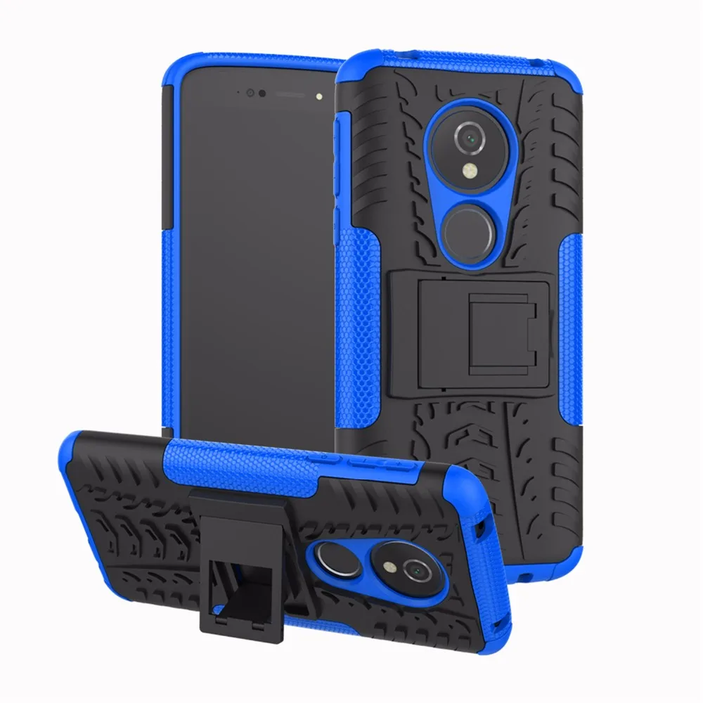 Чехол для Moto E5 чехол Motorola противоударный подставка из ТПУ и поликарбоната