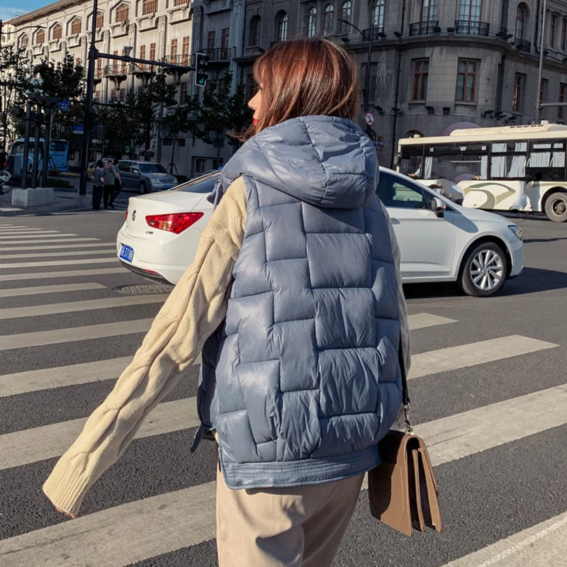 Женский жилет ftaylor теплый хлопковый с капюшоном на зиму 2019 | Женская одежда