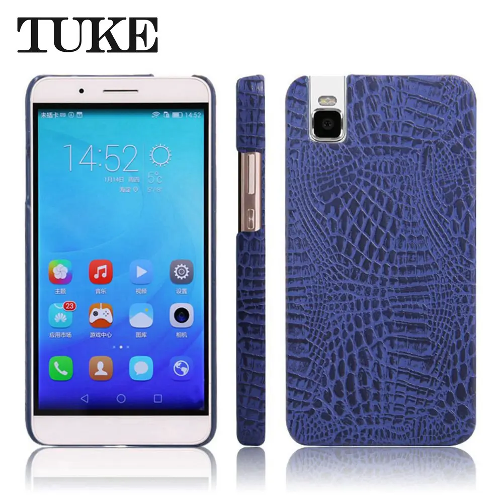 Чехол с крокодиловым узором TUKE для huawei Honor 7i, жесткая задняя крышка из поликарбоната для huawei Honor Shot X ShotX, кожаный Etui для huawei Honor7I