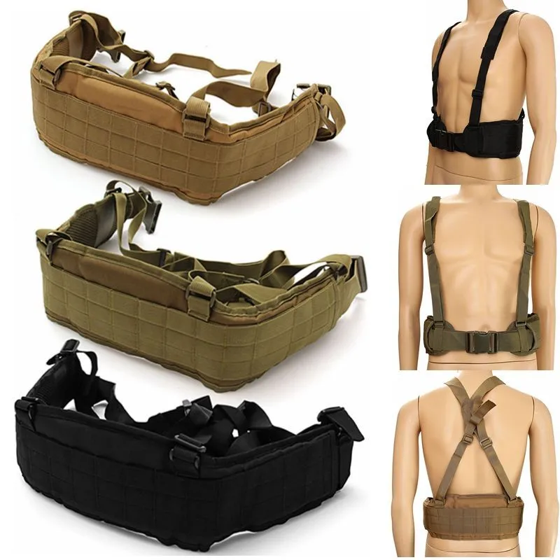 Ремень мужской тактический тяжелый пояс в стиле милитари H образной формы