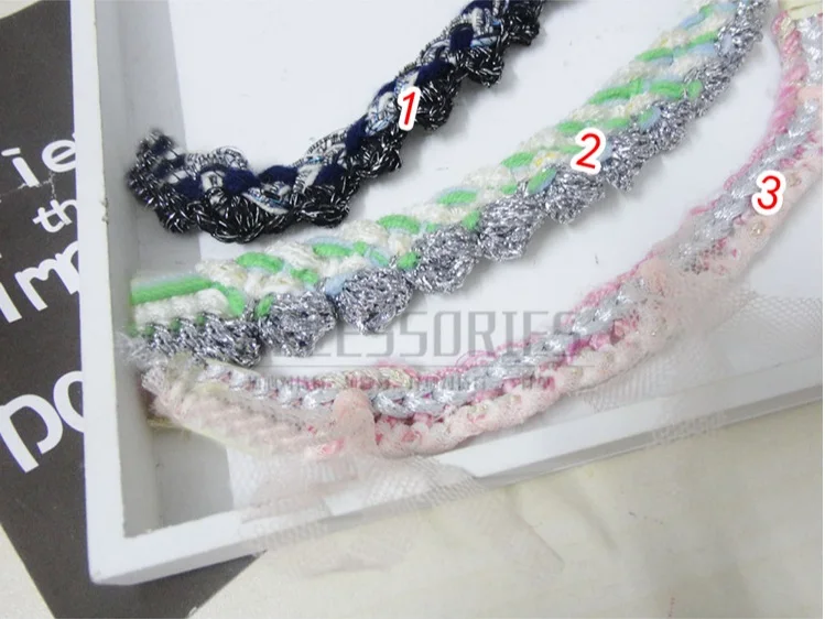 

Free ship muti color twist fringe edge 3cm price for 3 yards