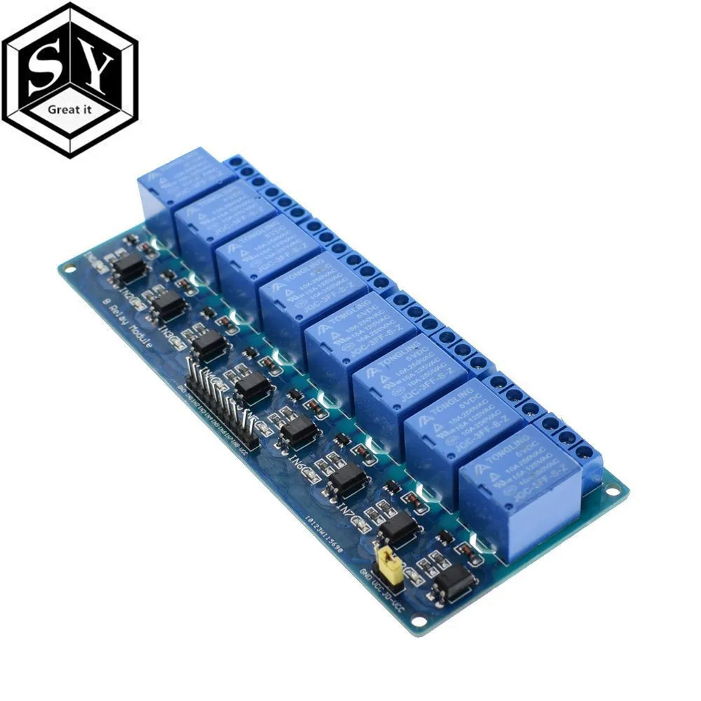 1 шт. 5 в 12 В 24 8 канальный релейный модуль доска для Arduino PIC AVR MCU DSP ARM Электронный
